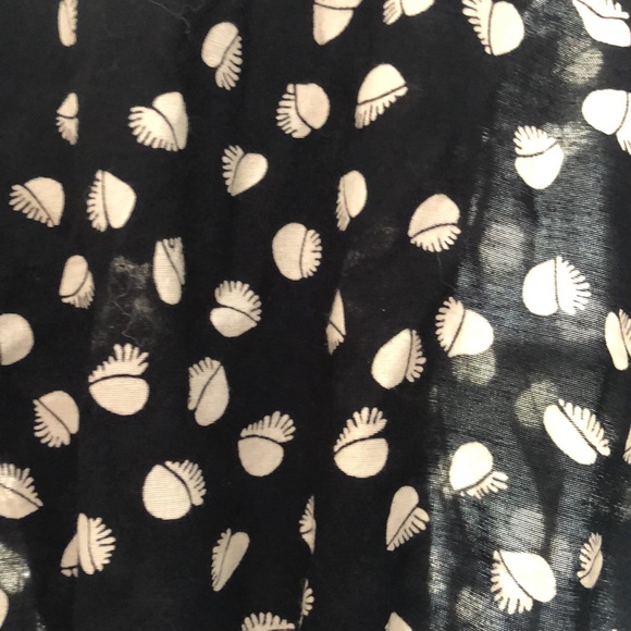 Vintage 1980’s Karin Stevens Petite Black White Broken Heart Print Dress Sz 8 - Picture 15 of 16